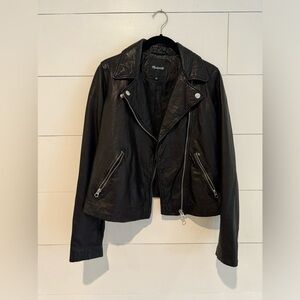 Madewell leather moto jacket Medium